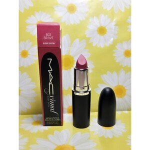 MAC MACximal Sleek Satin Lipstick 0.12 oz #802 BRAVE Authentic  New